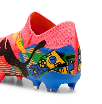 Pre-owned Puma Nmj X Future 7 Ultimate Firm Groundartificial Ground Soccer Cleats Mens Siz In Pink