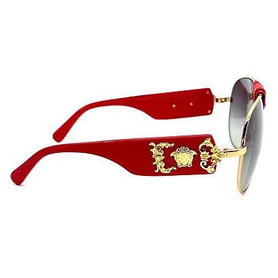 Pre-owned Versace Sunglasses Mod.2150-q 1002/11 Authentic In Red