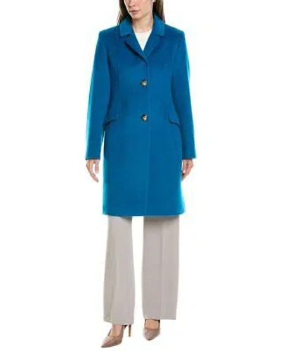 Pre-owned Fleurette Medium Wool-blend Coat Women's In Dusk