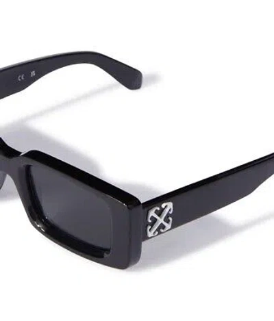 Pre-owned Off-white Oeri127s24pla0011007 Arthur Black Sunglasses In Gray