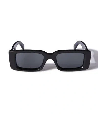 Pre-owned Off-white Oeri127s24pla0011007 Arthur Black Sunglasses In Gray