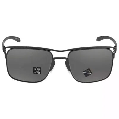 Pre-owned Oakley Holbrook Ti Oo6048 Sunglasses Satin Black Prizm Black Polarized 57mm