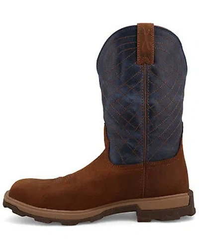 Pre-owned Twisted X Men's 11&quot; Ultralite X&trade; Work Boot - Nano Toe - Muln004 11.5 In Brown