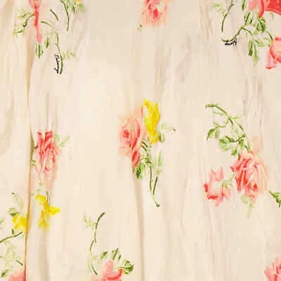 Pre-owned Balenciaga Dress In Floral Patterned Silk, Brand Size 34 (us Size 2) In Multicolor