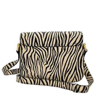 Pre-owned Apc A.p.c Small Grace Zebra Print Crossbody Bag Pxbua-f61413 In Bicolor