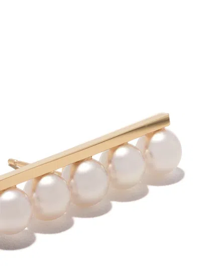 Tasaki 18kt Yellow Gold Collection Line Balance Plus Earrings In Gold