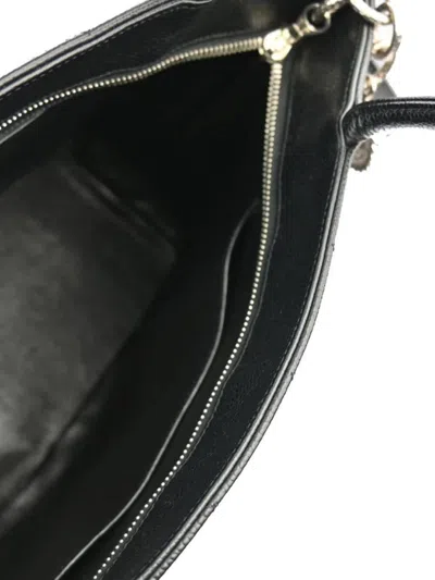 Pre-owned Chanel 2000 Medallion Tote Bag In Black