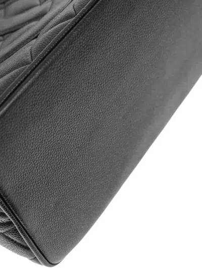 Pre-owned Chanel 2000 Medallion Tote Bag In Black