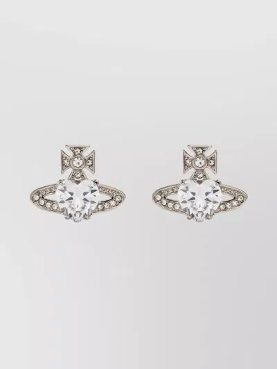 Vivienne Westwood Ariella Heart-shaped Stone Earrings Accessories