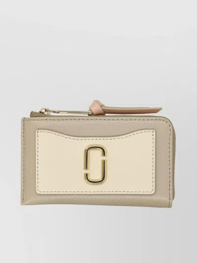 Marc Jacobs Zip Wallet With Card Slots And Logo
