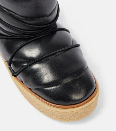 Isabel Marant Heta Leather Ankle Boots In Black