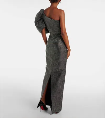 Solace London Candi Embellished Maxi Dress In Black