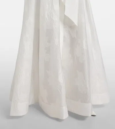 Rebecca Vallance Bridal Recut Printed Gown In White
