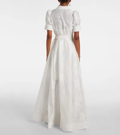 Rebecca Vallance Bridal Recut Printed Gown In White
