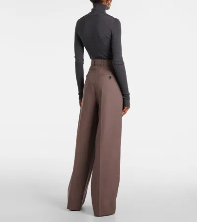 Stella Mccartney Wool Trousers In Grey