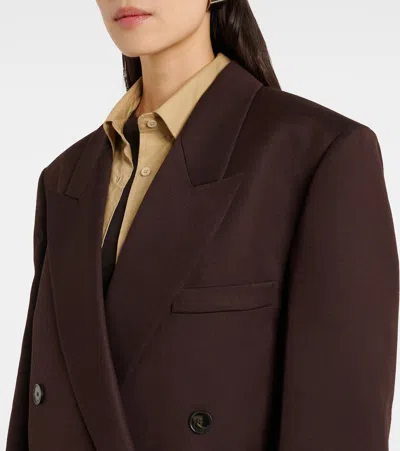 The Frankie Shop Jane Suiting Coat In Brown