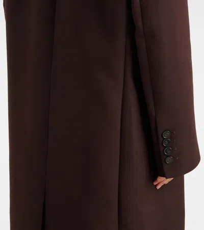 The Frankie Shop Jane Suiting Coat In Brown