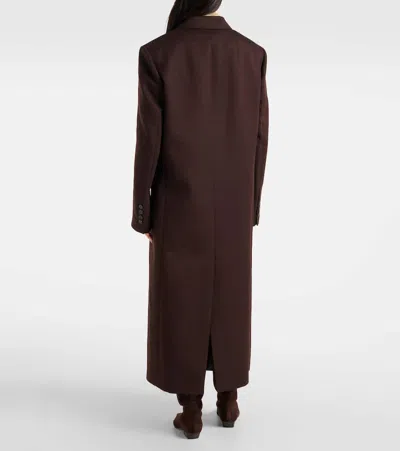 The Frankie Shop Jane Suiting Coat In Brown