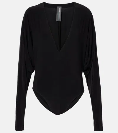 Norma Kamali Dolman Bodysuit In Black