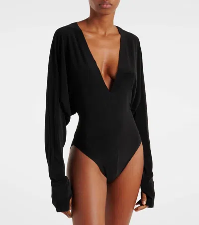 Norma Kamali Dolman Bodysuit In Black