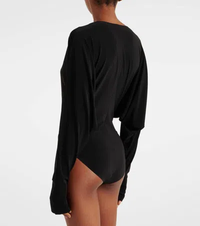 Norma Kamali Dolman Bodysuit In Black