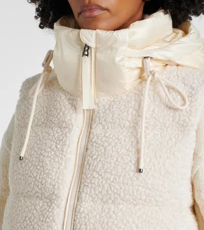 Bogner Falka Teddy Wool-blend Down Vest In White