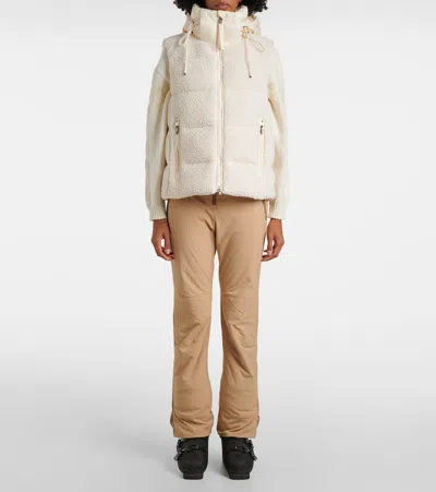 Bogner Falka Teddy Wool-blend Down Vest In White