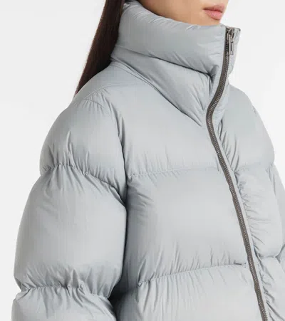Rick Owens Turtle Oversized Down Jacket In Blue