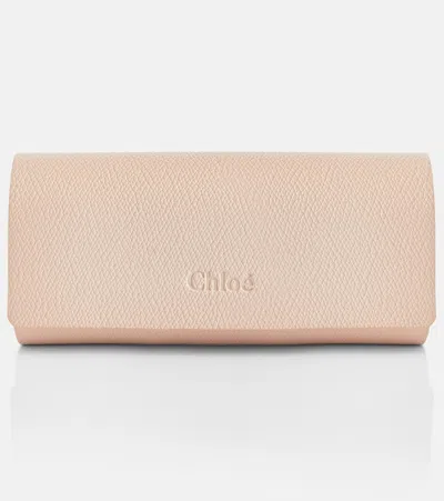 Chloé Aly Square Sunglasses In Red