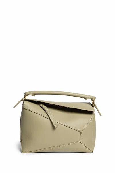 Loewe Small Puzzle Edge Bag In Eucalyptus