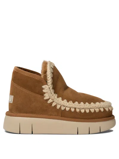 Mou Eskimo Camel Sneakers In Brown