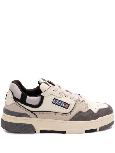 Autry Low-top Sneakers With Textured Panels And Cushioned Sole In Grey