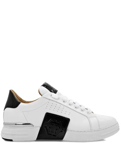 Philipp Plein Hexagon Lo-top Sneakers In White