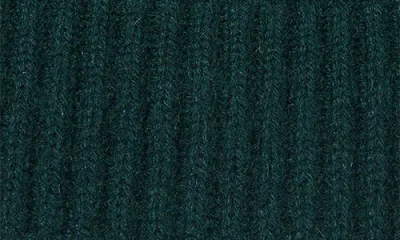 Hickey Freeman Cashmere Knit Cuffed Beanie In Dark Green