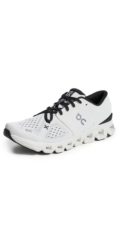 On White Cloud X 4 Sneakers In Ivory/black