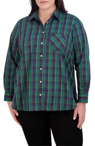 Foxcroft Tartan Button-up Shirt In Tartan Plaid