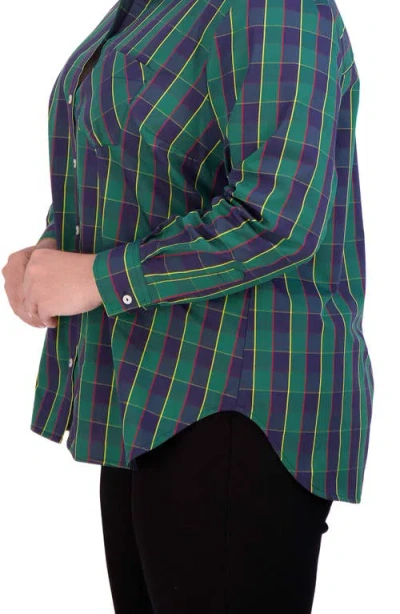 Foxcroft Tartan Button-up Shirt In Tartan Plaid