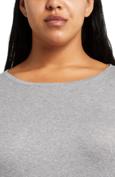 Eileen Fisher Organic Cotton Blend Top In Moon