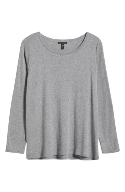 Eileen Fisher Organic Cotton Blend Top In Moon