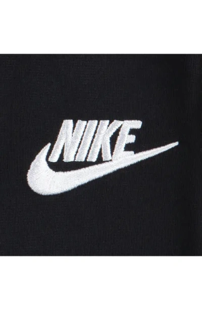 Nike Kids' Swoosh Tricot Track Jacket & Joggers Set In Black/white