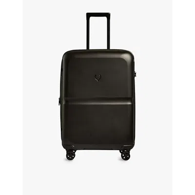 Antler Black Single Stripe Four-wheel Medium Suitcase 68cm In Black