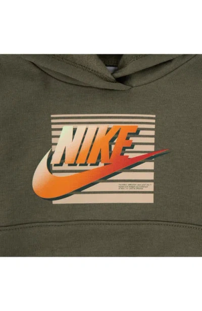 Nike Gradient Futura Hoodie & Joggers In Medium Olive