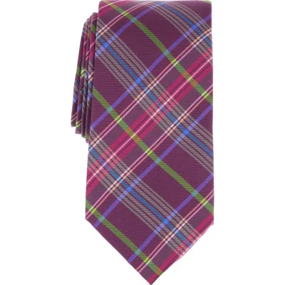 Baker By Ted Baker Ted Plaid Silk Blend Tie In Magenta