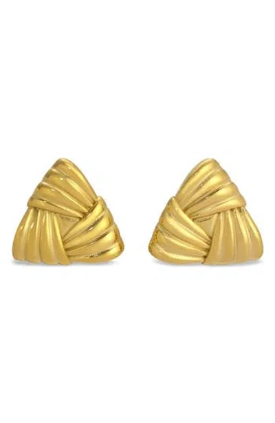 Eye Candy Los Angeles Sedona Stud Earrings In Gold