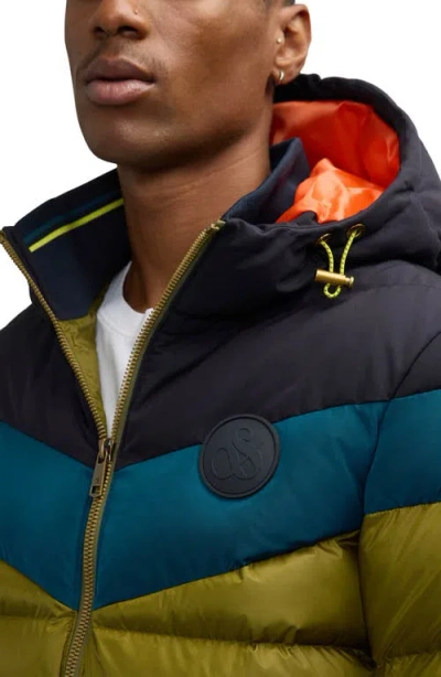 Scotch & Soda Men's Kilyo Lightweight Padded Puffer Jacket In Moss Green