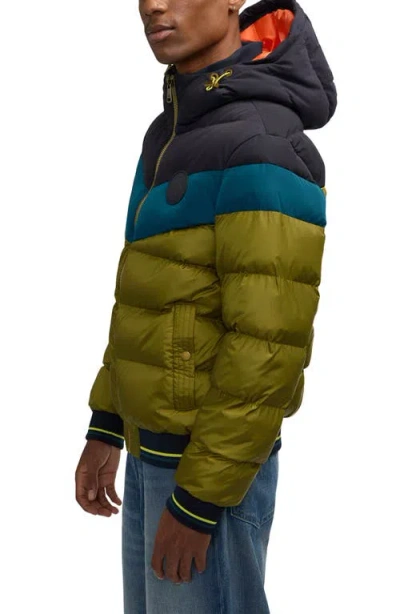 Scotch & Soda Men's Kilyo Lightweight Padded Puffer Jacket In Moss Green