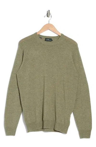 Rodd & Gunn Wool & Cashmere Crewneck Sweater In Olive