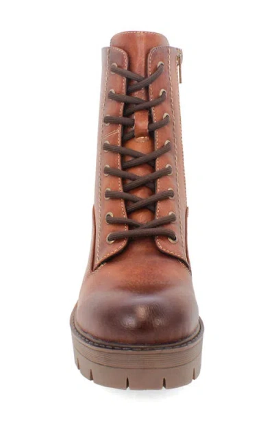 Yoki Jolene 03 Combat Boot In Rust
