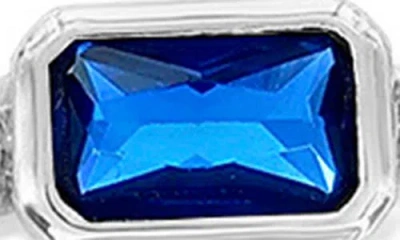 Simona Cz & Lab-grown Sapphire Chain Bracelet In Sapphire