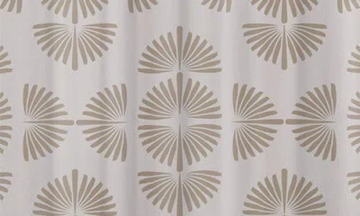 Deny Designs Orio Neutral Print Shower Curtain In Cream